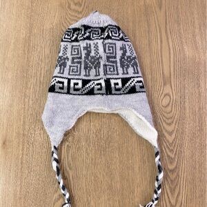 Reversible Peruvian Alpaca Winter Hat (O/S)